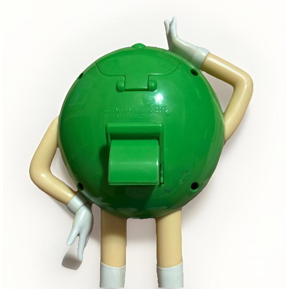 2012 Green M & M Dispenser White Gogo Boots 10" Tall Collectible M&M - Picture 4 of 9